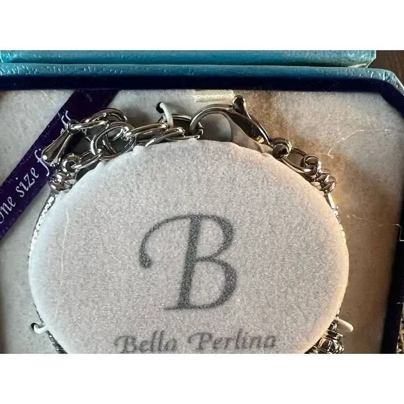 Bella Perlina Silver Tone Charm Bracelet - Picture 4 of 5